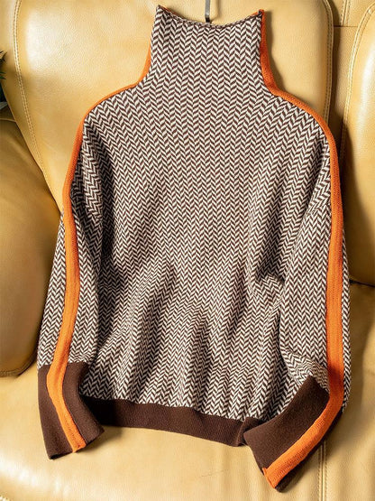 Lily™ | Polotröja med iögonfallande kontrasterande ränder